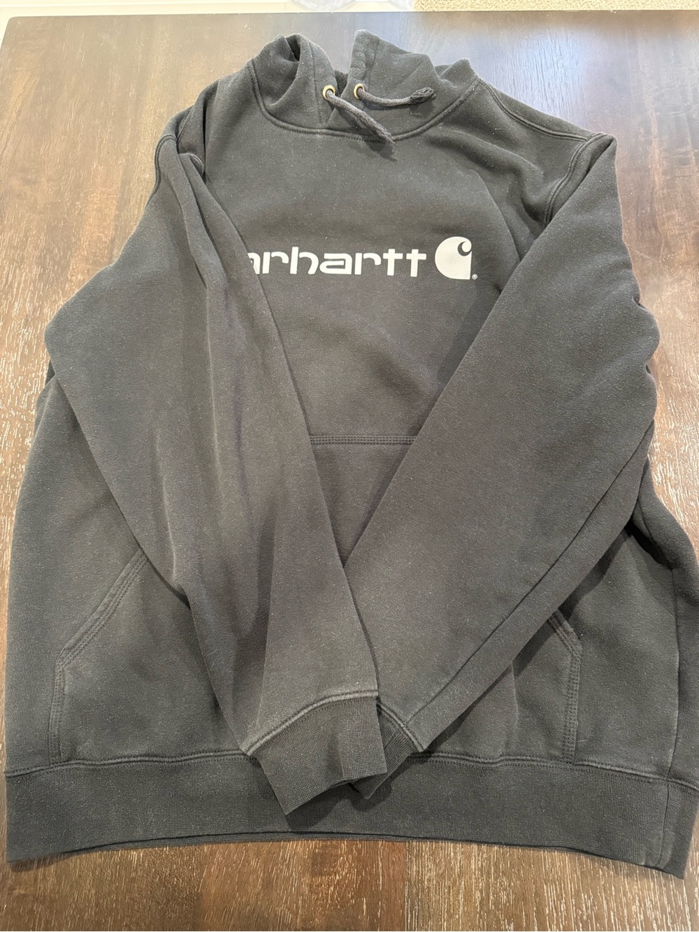 Carhartt Black Crewneck Sweatshirt with White Logo